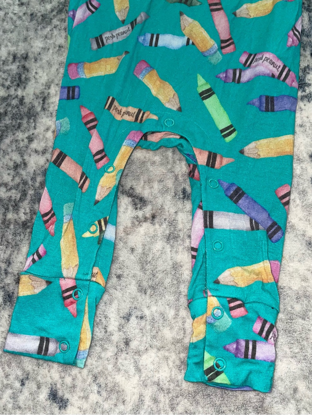 Posh Peanut crayons and pencils bamboo jumpsuit size 18-24 months - Picture 2 of 3